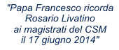 link al discorso di Papa Francesco al CSM